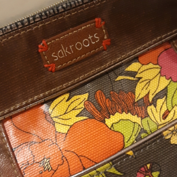 Beautiful Sakroots Floral print Boho Messenger Crossbody bag☆EUC☆ - Picture 2 of 8